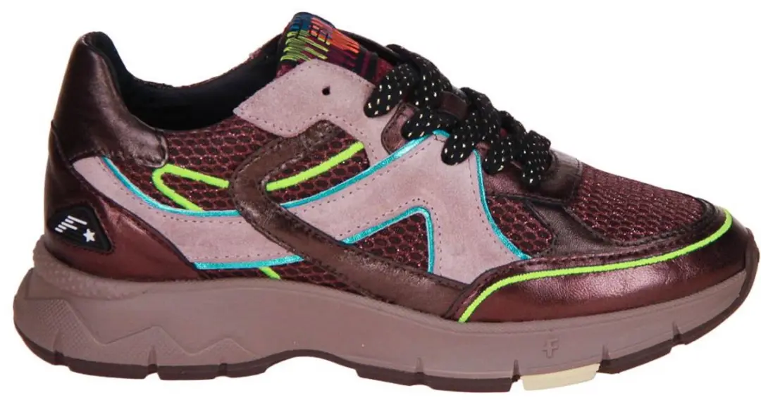 Floris van Bommel Daysi 09.02 Dames Sneakers - 39 - Bordeaux - afbeelding 4 van 6