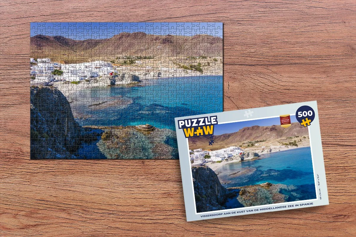 PuzzleWow Legpuzzel Spanje Vissen Zee 500 Stuks - Multicolor