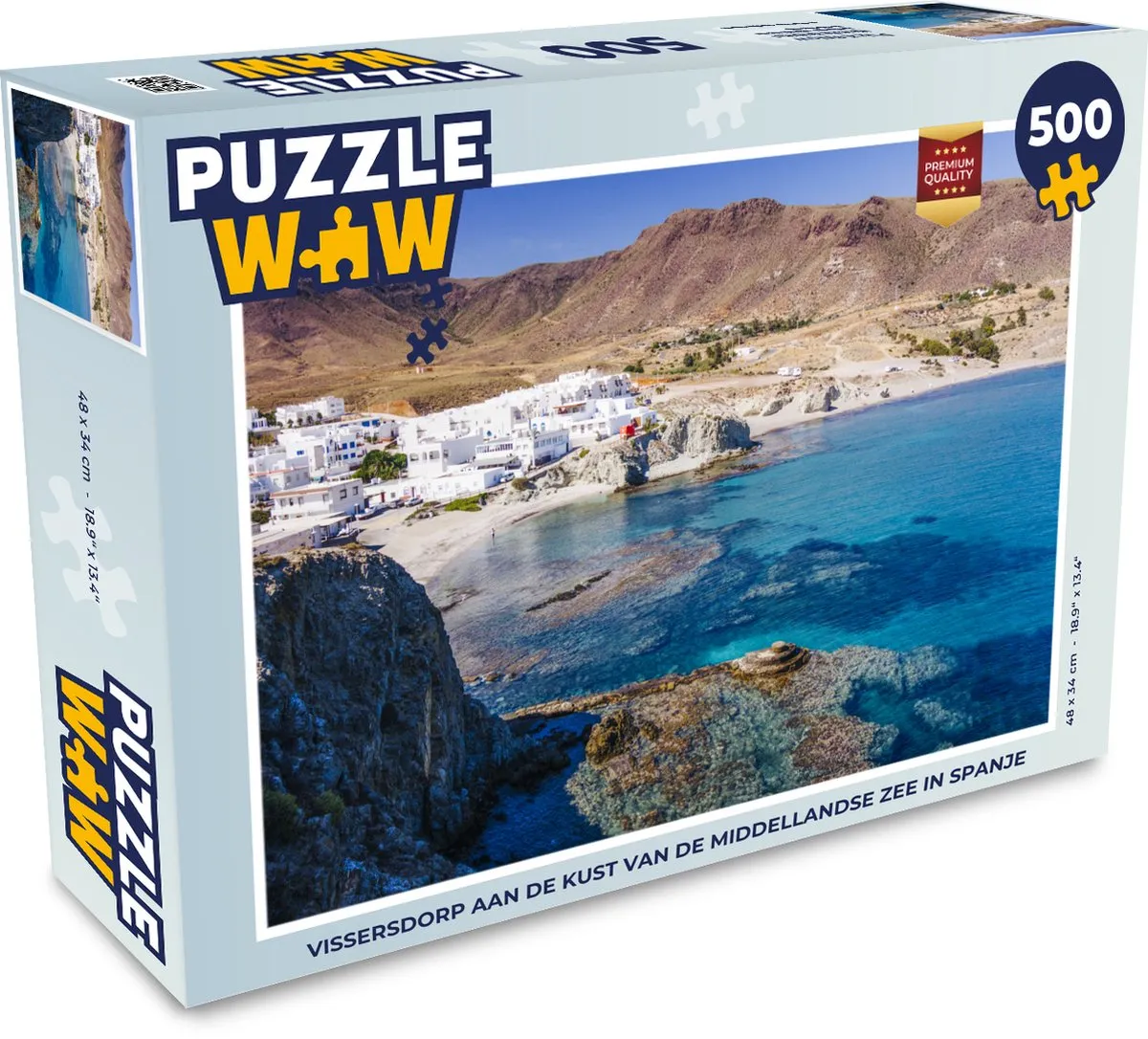 PuzzleWow Legpuzzel Spanje Vissen Zee 500 Stuks
