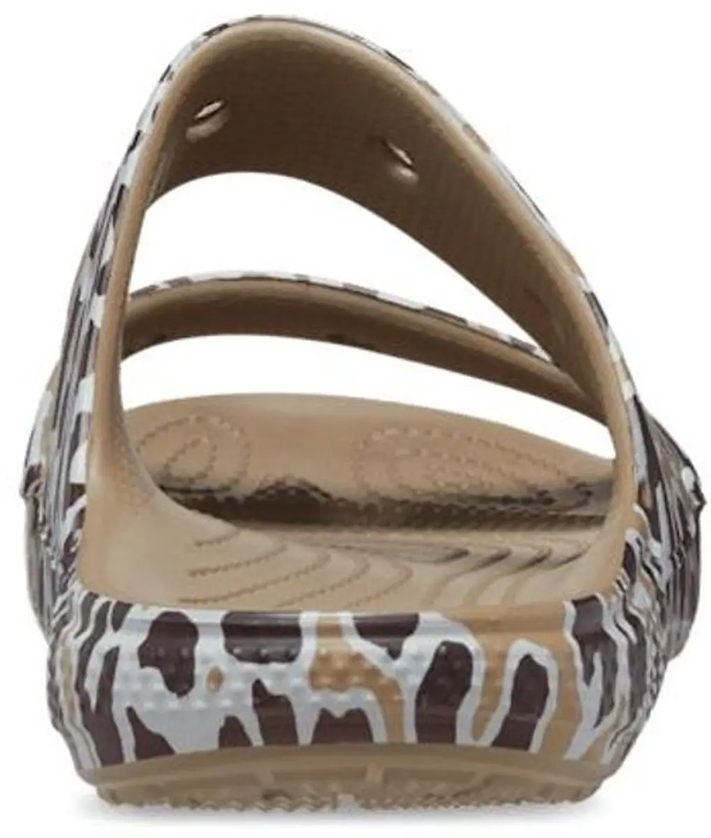 Crocs Classic Animal Print Sandalen Khaki/Leopard Maat 45/46 US M11