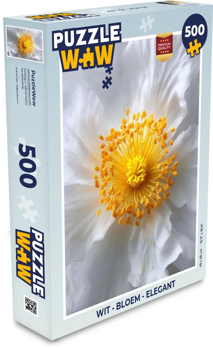 PuzzleWow Legpuzzel Bloem Elegant 500 Stuks - MPN 8721414233571