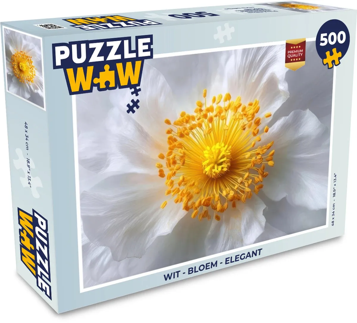 PuzzleWow Legpuzzel Bloem Elegant 500 Stuks - MPN 8721414233571