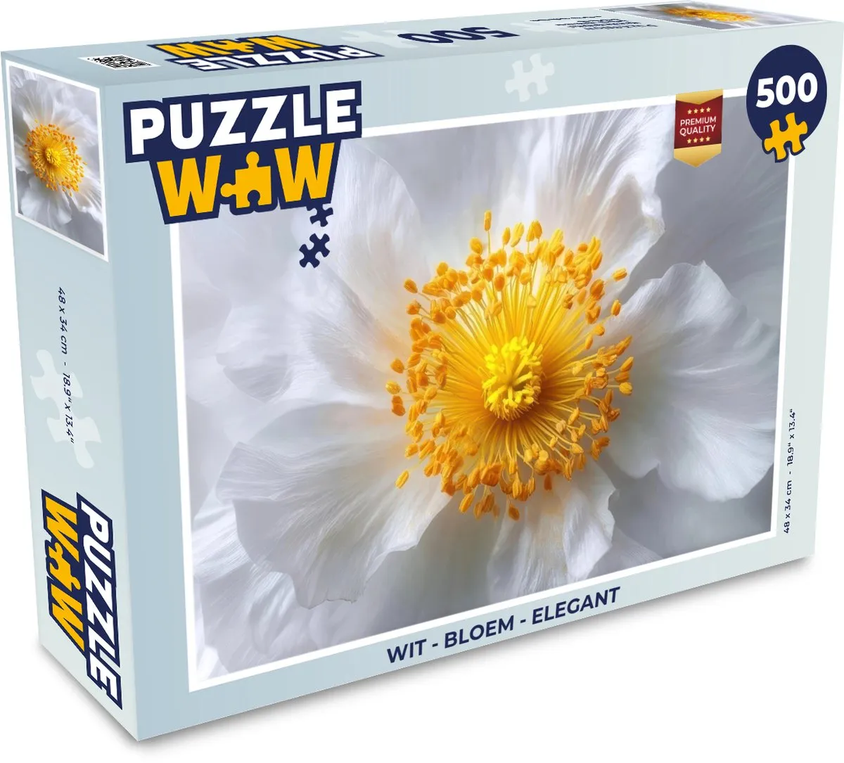 PuzzleWow Legpuzzel Bloem Elegant 500 Stuks - MPN 8721414233571