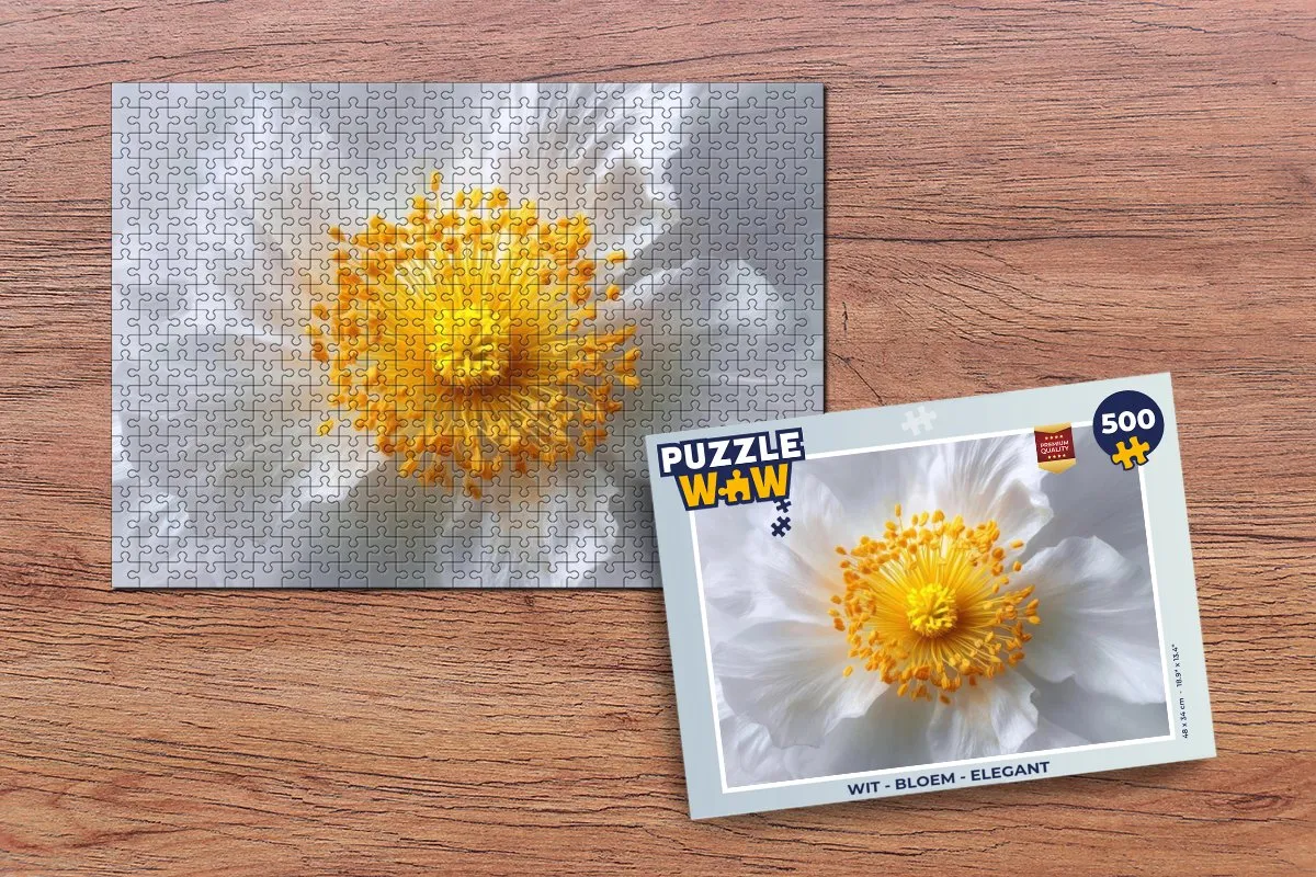 PuzzleWow Legpuzzel Bloem Elegant 500 Stuks - MPN 8721414233571