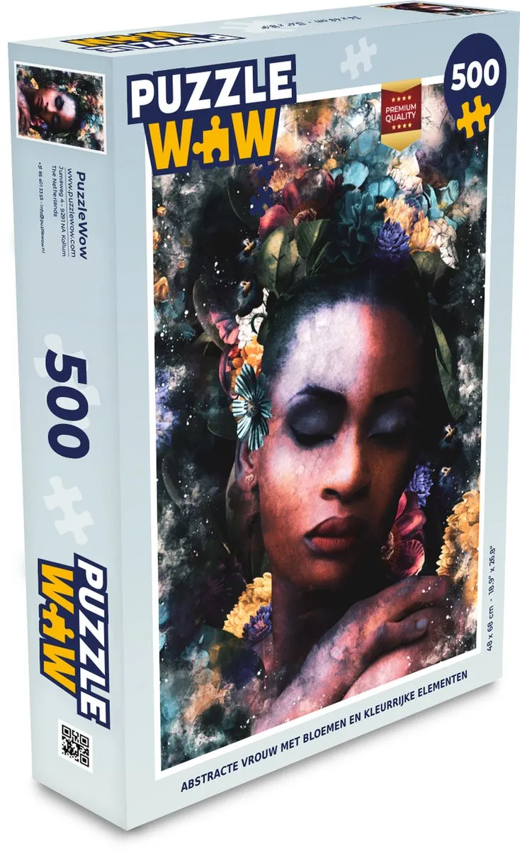 PuzzleWow Abstract Legpuzzel 500 Stuks - Multicolor - MPN 7422006971932