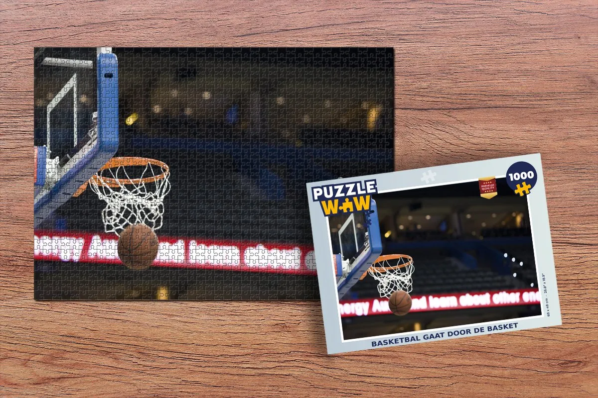 PuzzleWow Basketbal Puzzel 1000 Stuks - Multicolor