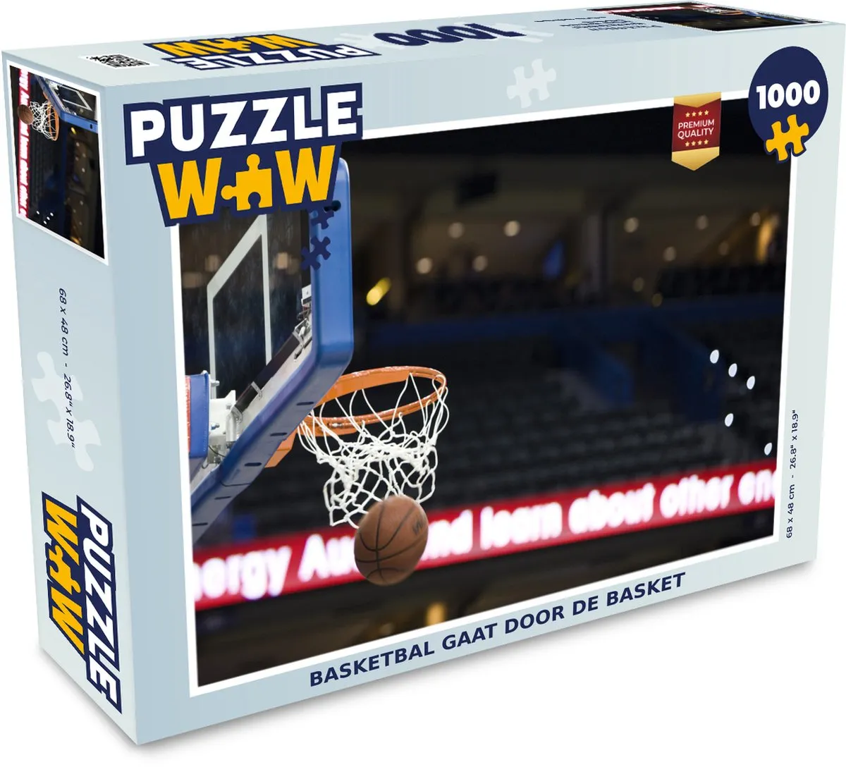 PuzzleWow Basketbal Puzzel 1000 Stuks - Multicolor