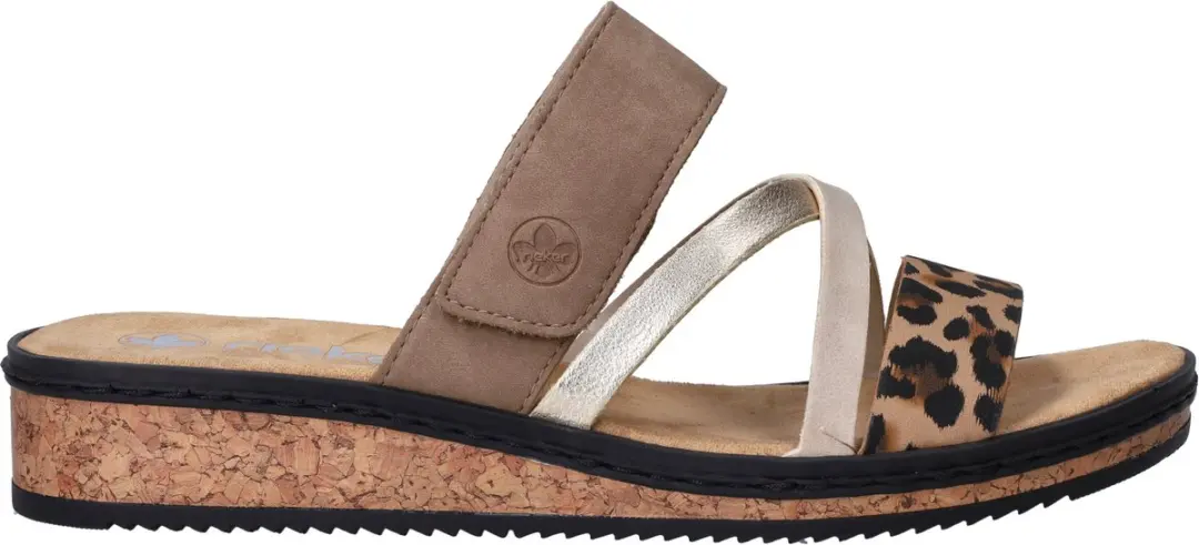 Rieker V3652 Badslipper taupe 36 - afbeelding 2 van 6
