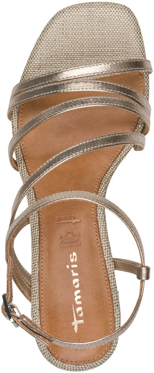 Tamaris Dames Sandaaltje 1-28211-42 - 37 EU - Metallic - afbeelding 3 van 6