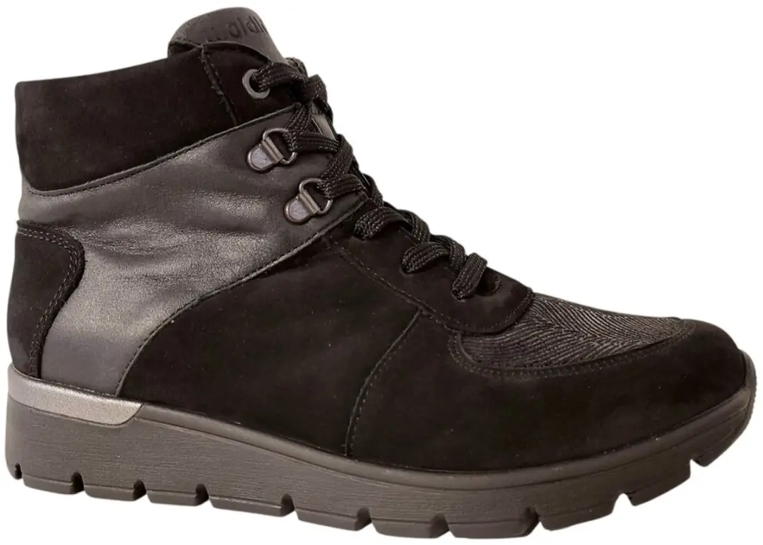 Wäldlaufer OrthoTritt Dames Veterboot 626K82-304-001 - Zwart - Maat 40