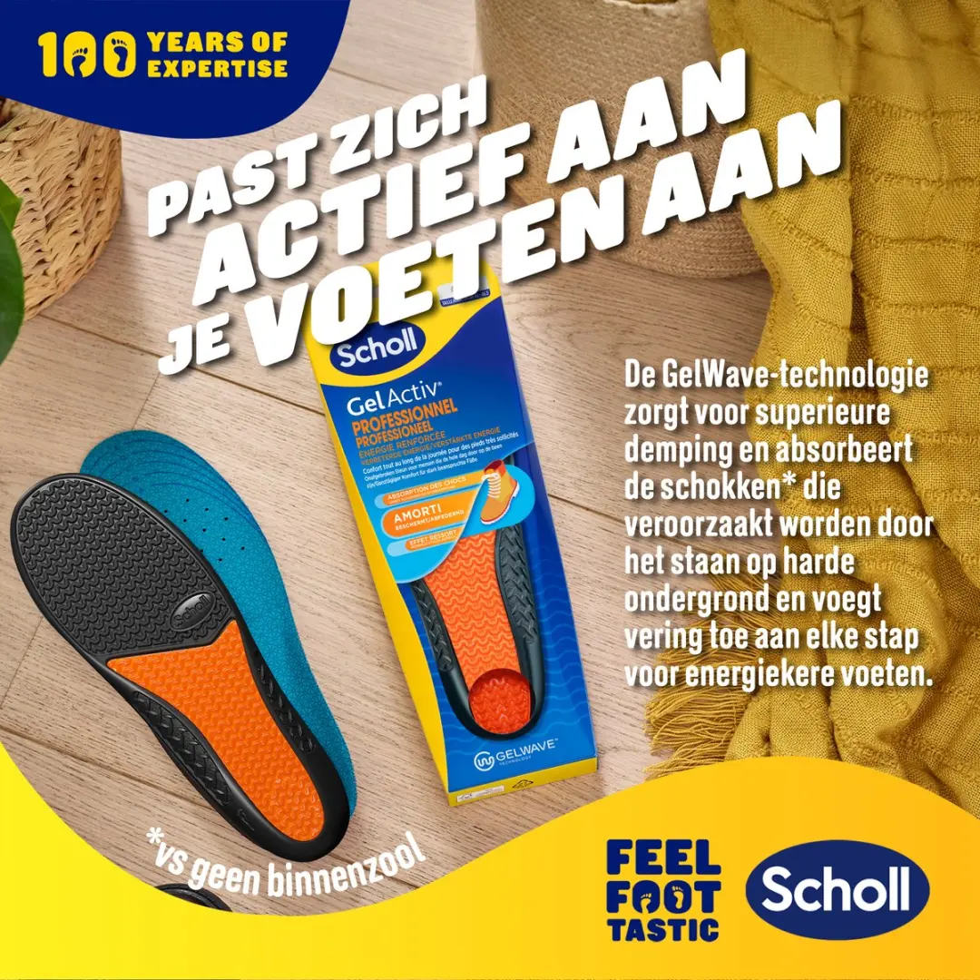 Scholl GelActiv Inlegzolen Professioneel - Large - 41-46