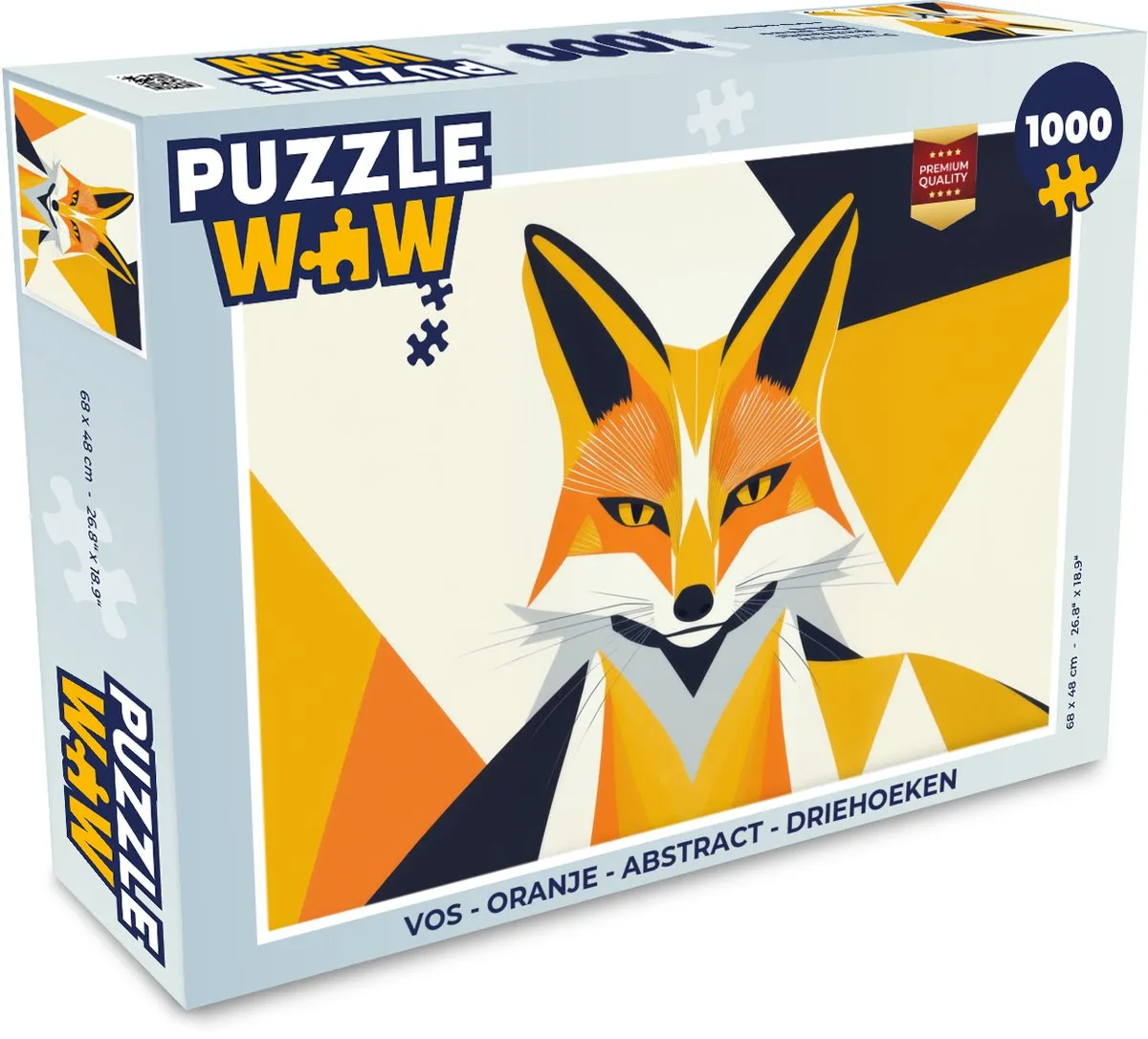 PuzzleWow Vos Abstract Legpuzzel 1000 Stuks - MPN 8721406822301