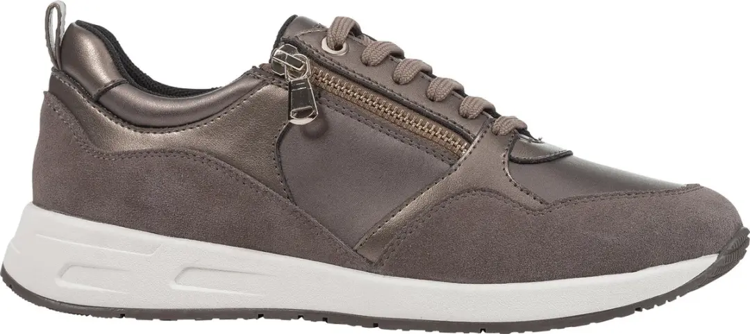 GEOX D BULMYA Dames Sneakers - DK TAUPE - Maat 38