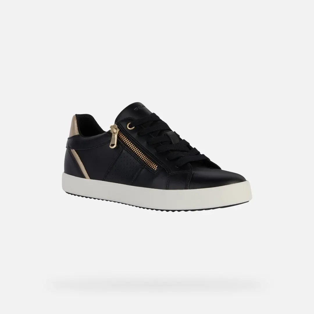 Geox Blomiee Dames Sneakers - Zwart/Lichtgoud - Maat 36 - afbeelding 4 van 6