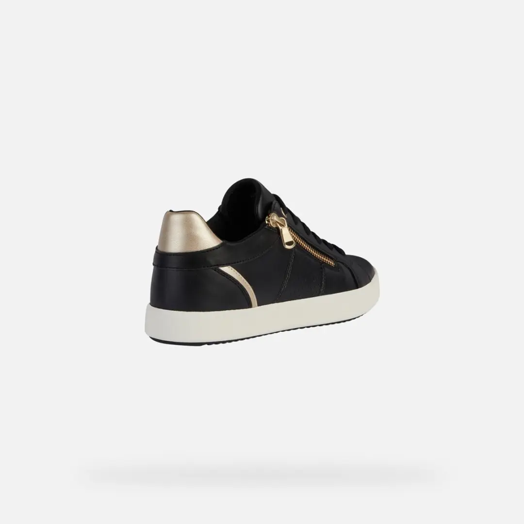 Geox Blomiee Dames Sneakers - Zwart/Lichtgoud - Maat 36 - afbeelding 2 van 6