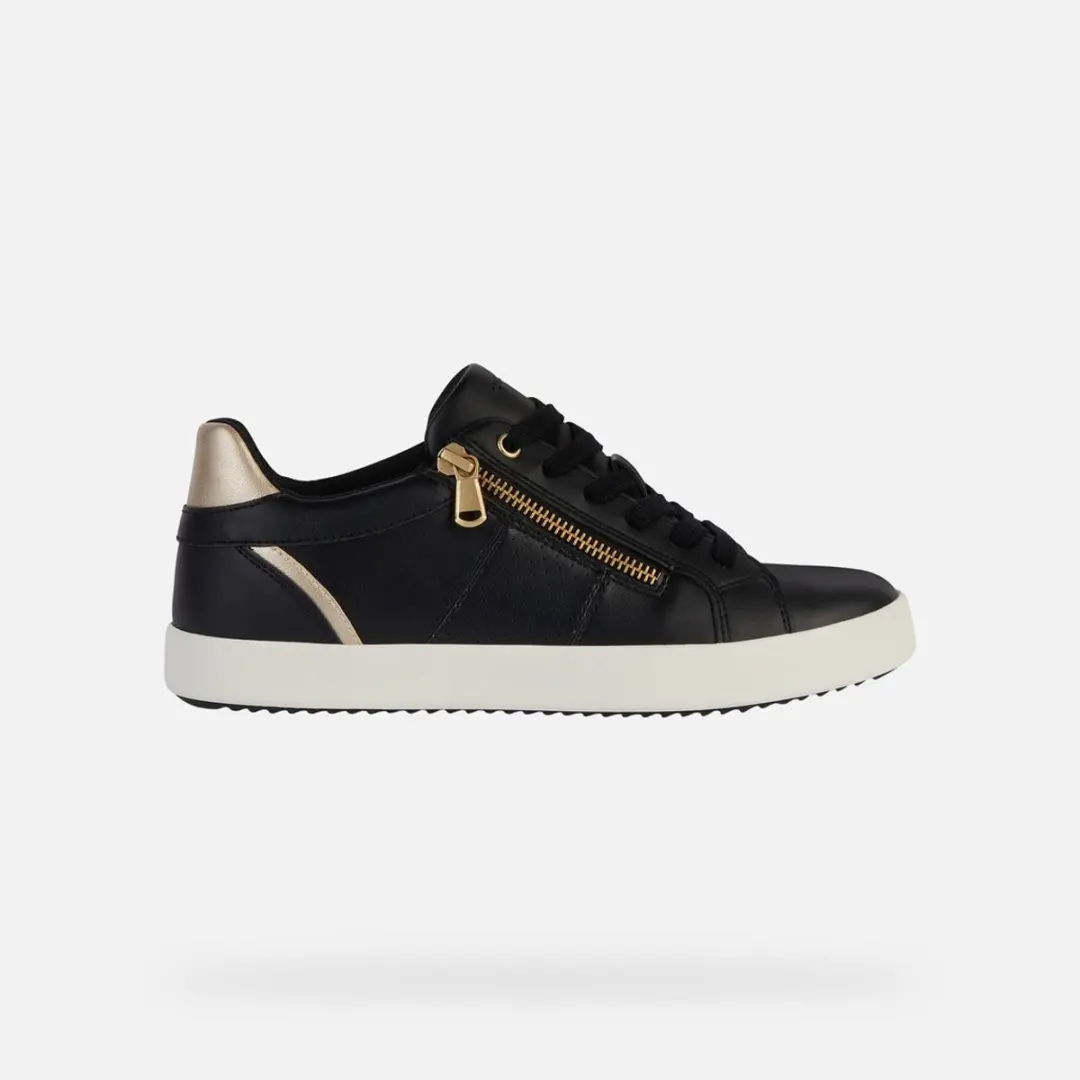 Geox Blomiee Dames Sneakers - Zwart/Lichtgoud - Maat 36 - afbeelding 3 van 6