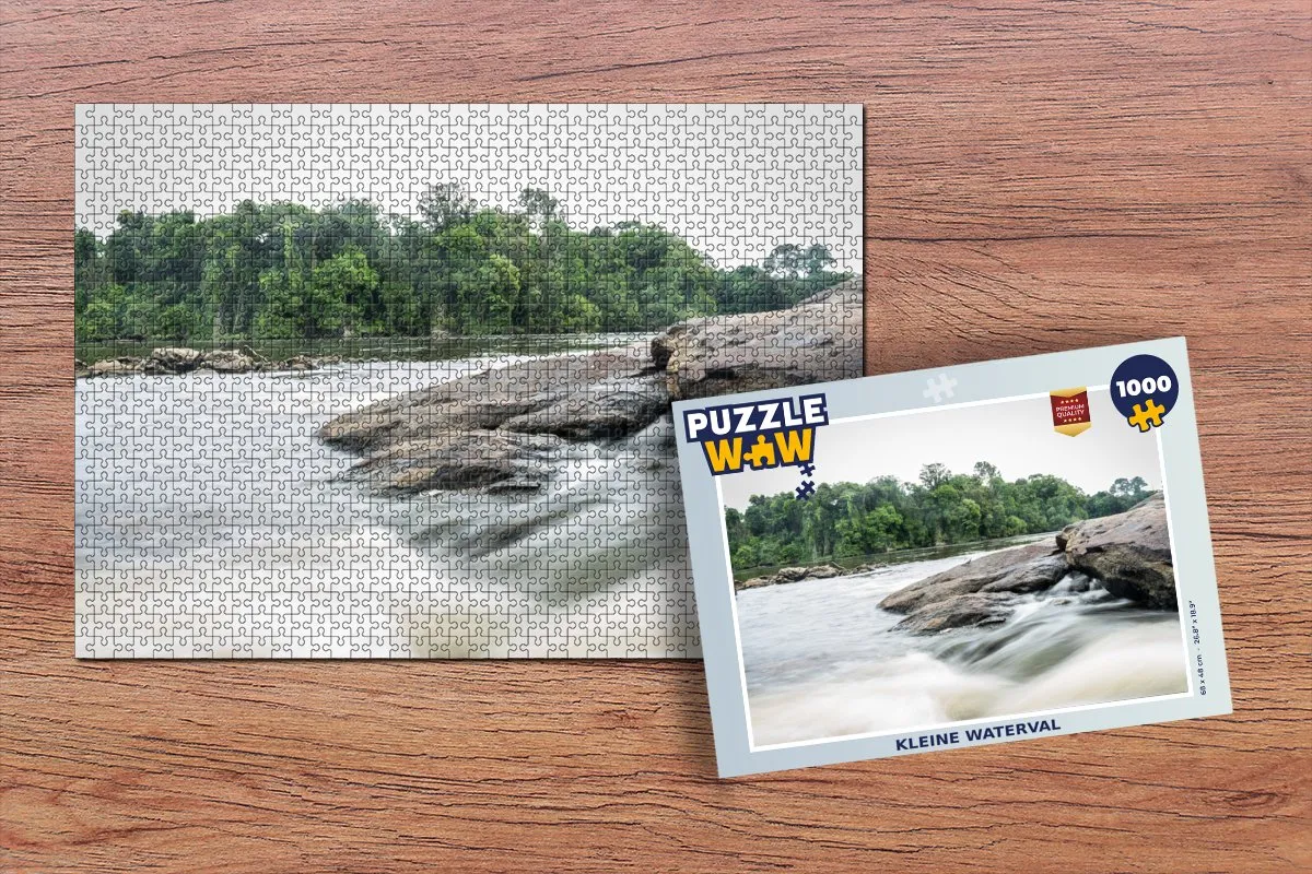 PuzzleWow Kleine Waterval Legpuzzel 1000 Stuks - Multicolor