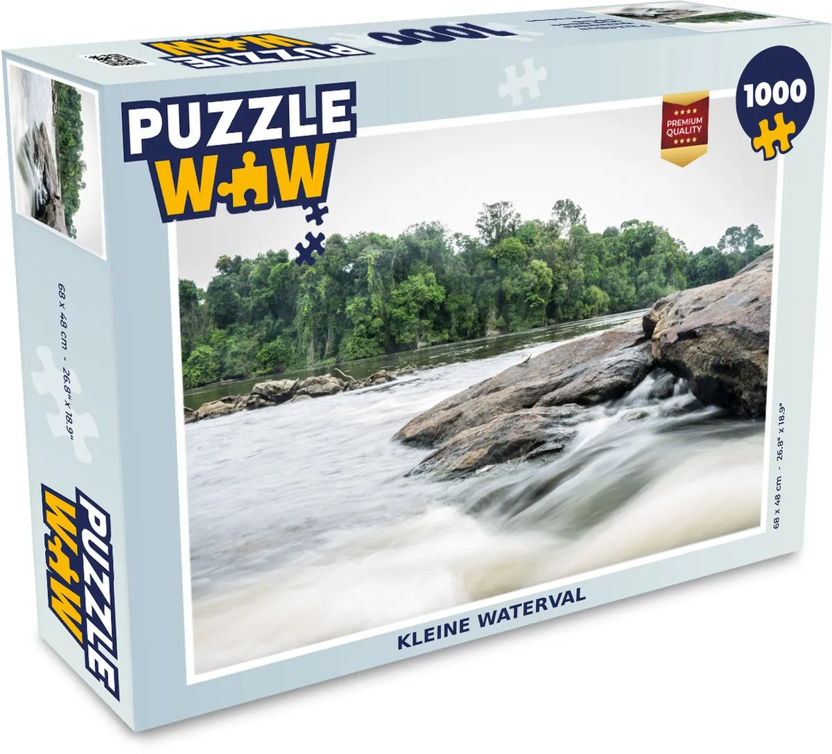 PuzzleWow Kleine Waterval Legpuzzel 1000 Stuks - Multicolor