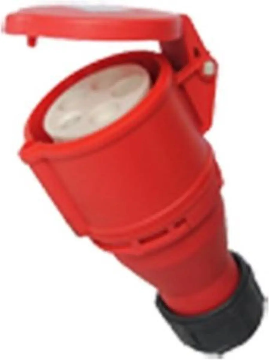 CEE koppelcontact 4p. 16A-380Vrood EN60309