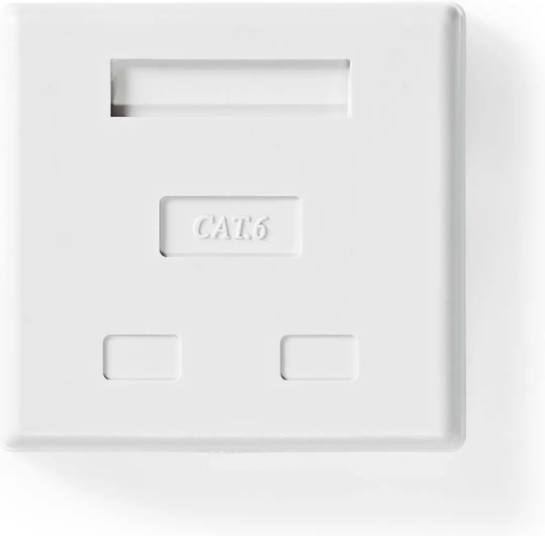 Nedis Netwerk Wanddoos 2x CAT6 STP - Goudverguld - Wit - afbeelding 4 van 4