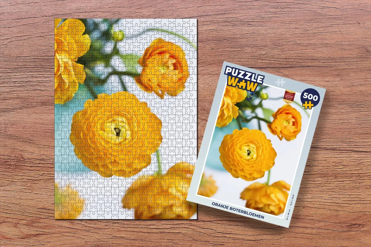 PuzzleWow Bloemen Buiten Legpuzzel 500 Stuks - Multicolor