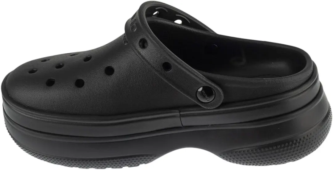 Crocs Classic Stacked Clog Slippers 37/38 - Zwart - afbeelding 2 van 5