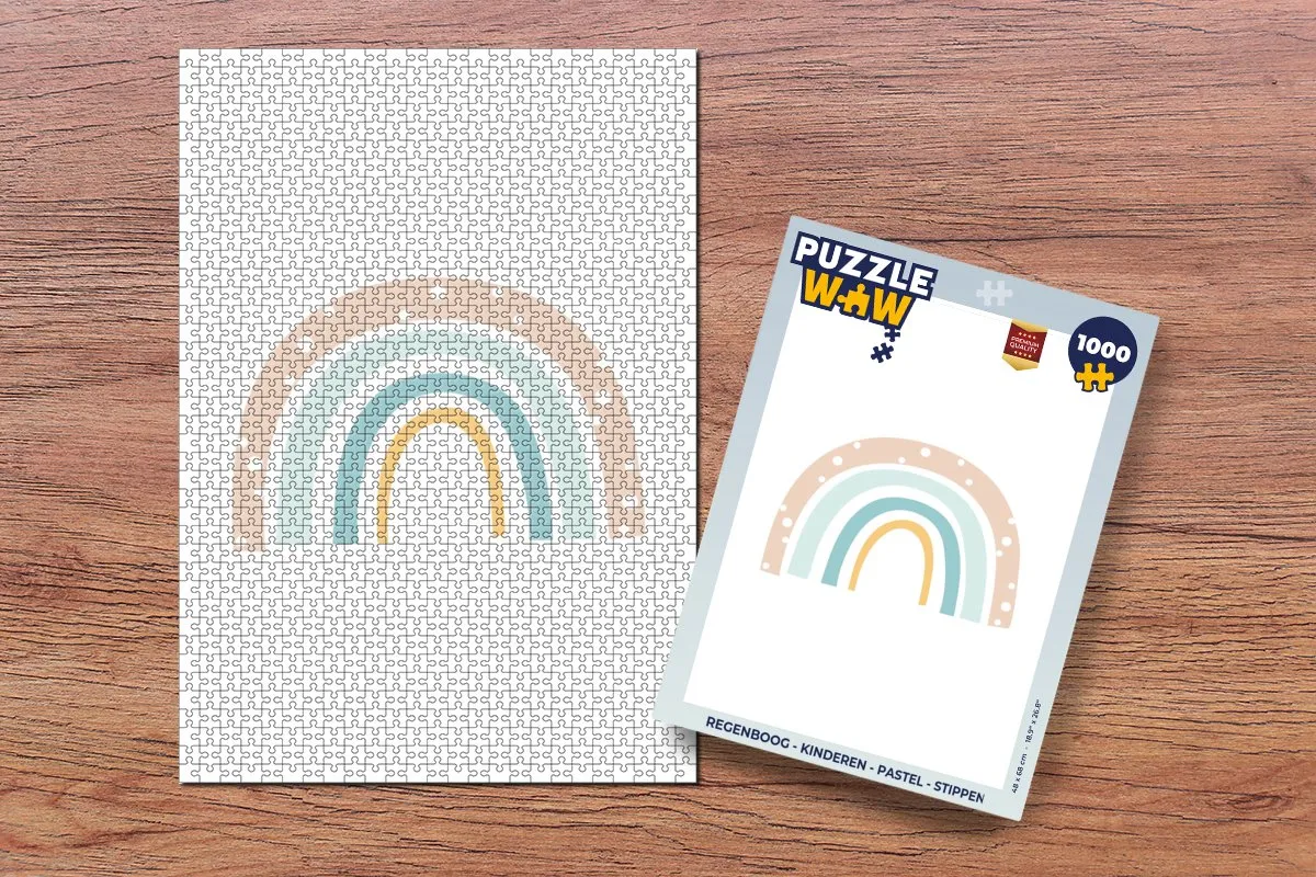 PuzzleWow Regenboog Legpuzzel 1000 Stuks - Multicolor
