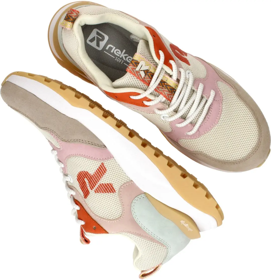 Rieker Sport Sneakers beige Synthetisch - Maat 40 - afbeelding 6 van 6