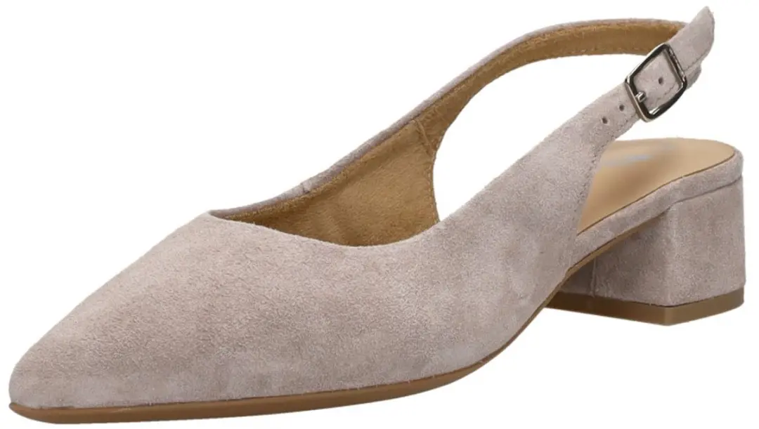 Tamaris Slingback Pumps - Taupe Leer - Maat 38 - afbeelding 4 van 6