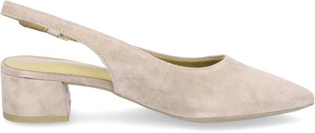 Tamaris Slingback Pumps - Taupe Leer - Maat 38 - afbeelding 2 van 6