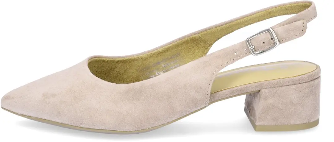Tamaris Slingback Pumps - Taupe Leer - Maat 38 - afbeelding 3 van 6