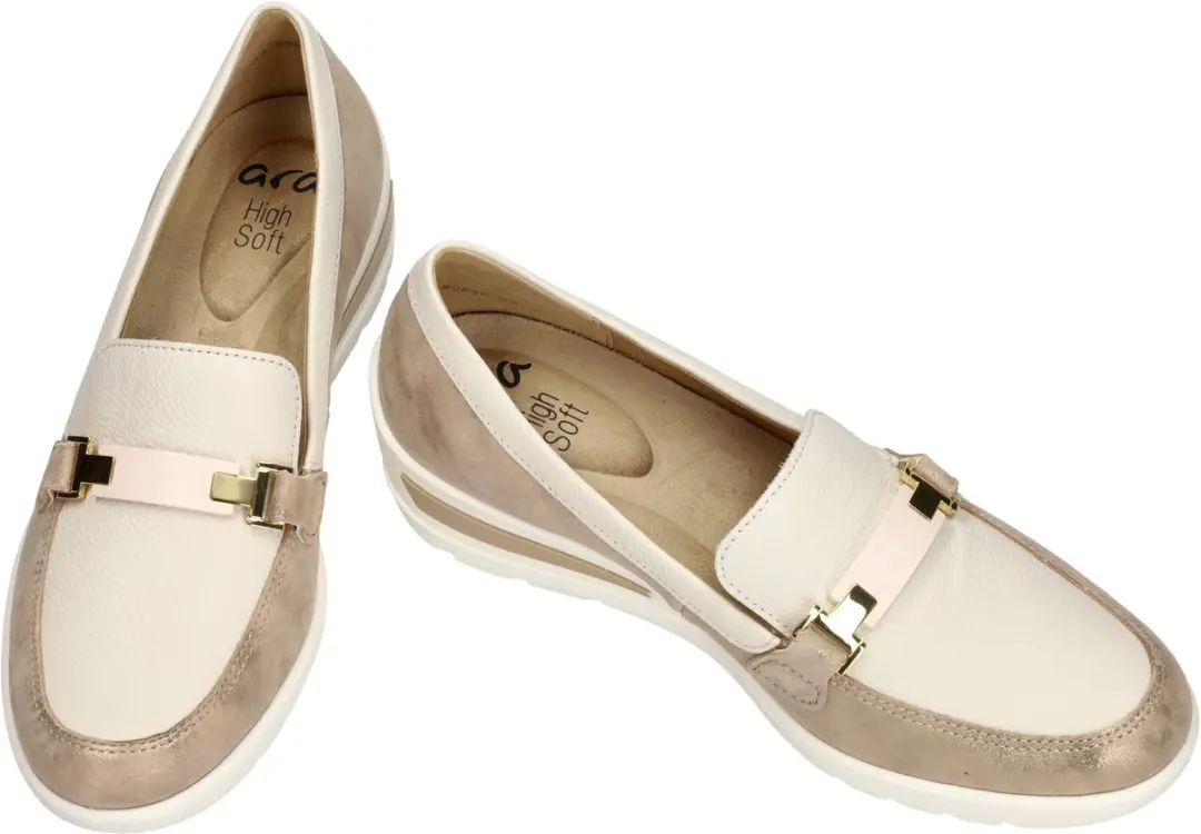 Ara Dames Mocassins - Off-white/Ecru/Parel - 41 - afbeelding 3 van 3