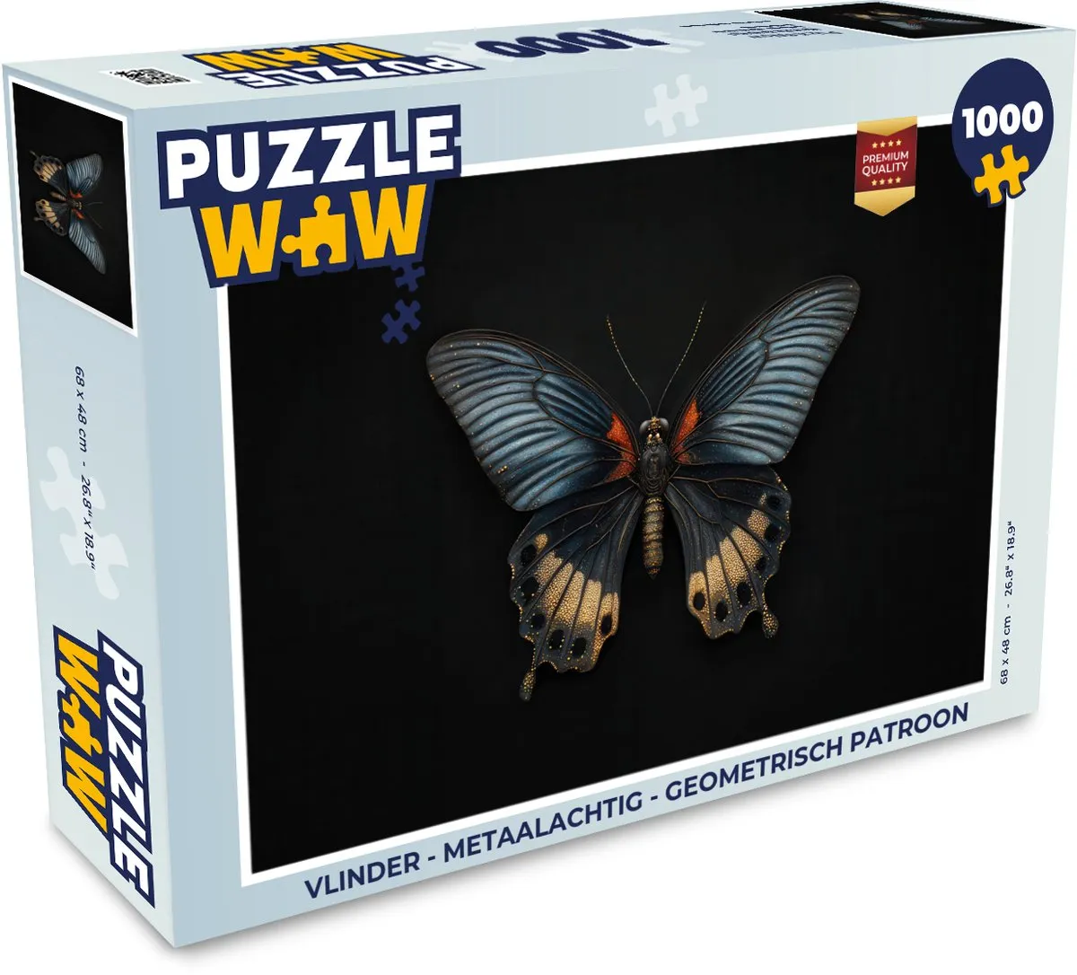 PuzzleWow Vlinder Geometrisch Legpuzzel 1000 Stuks