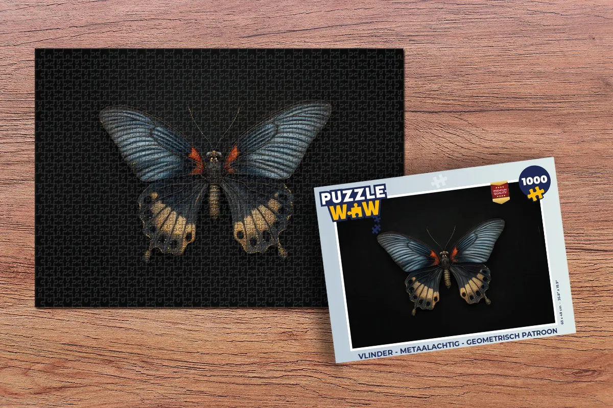 PuzzleWow Vlinder Geometrisch Legpuzzel 1000 Stuks