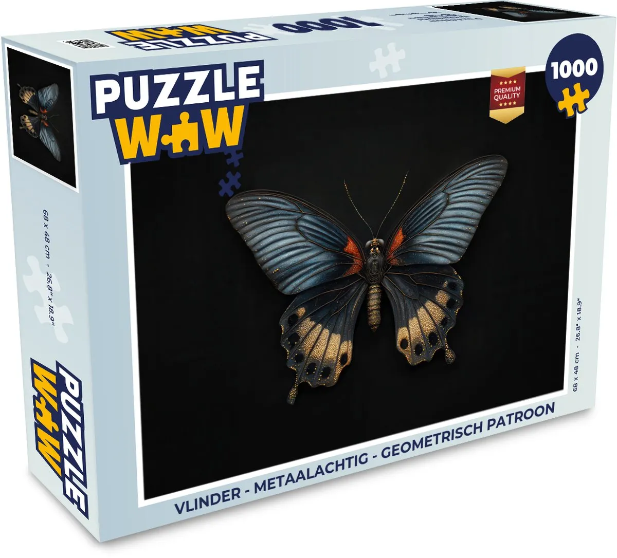 PuzzleWow Vlinder Geometrisch Legpuzzel 1000 Stuks
