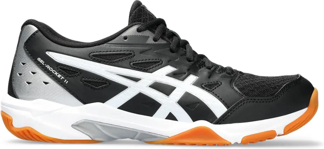 ASICS Gel-Rocket 11 Sportschoenen Dames 42 - Zwart/Zilver/Wit