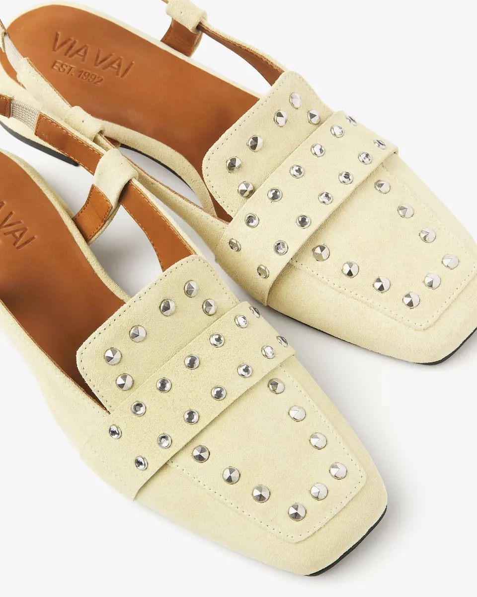 VIA VAI Julie Damian Slingbacks - Geel - Maat 40 - afbeelding 5 van 5