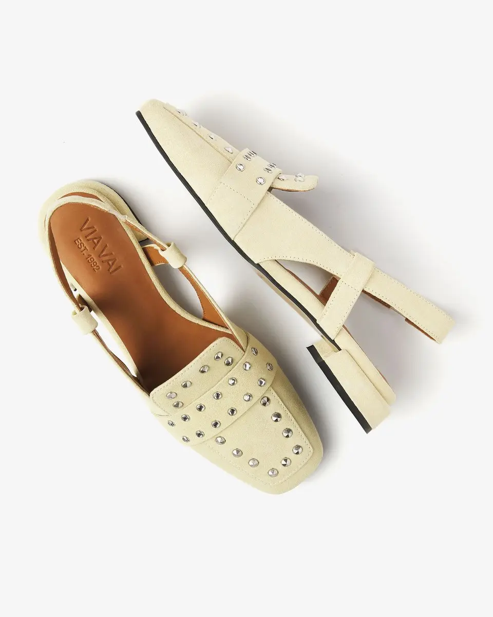 VIA VAI Julie Damian Slingbacks - Geel - Maat 40 - afbeelding 3 van 5
