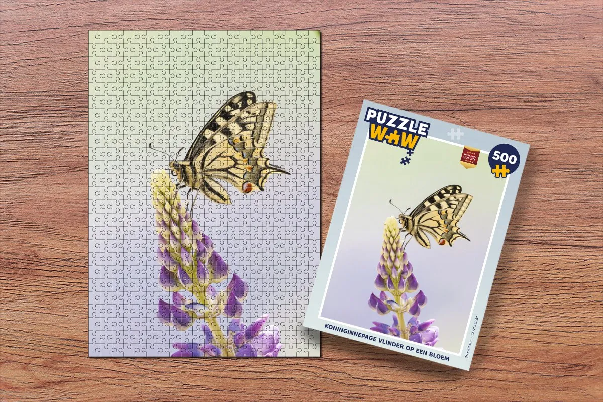 PuzzleWow Koninginnepage Legpuzzel 500 Stuks - Multicolor
