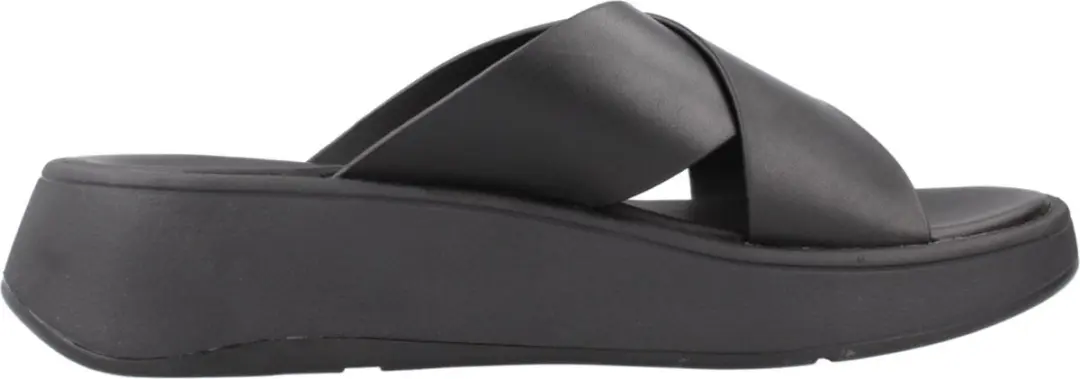FitFlop F-Mode Leren Platform Slides