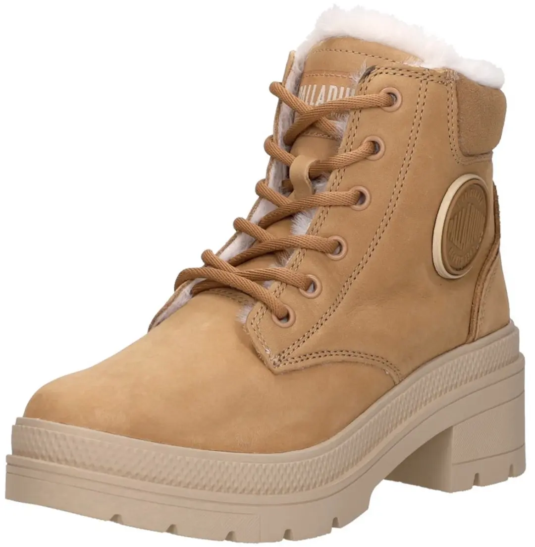 Palladium Pallarise NBK L Veterschoenen - cognac - Maat 39