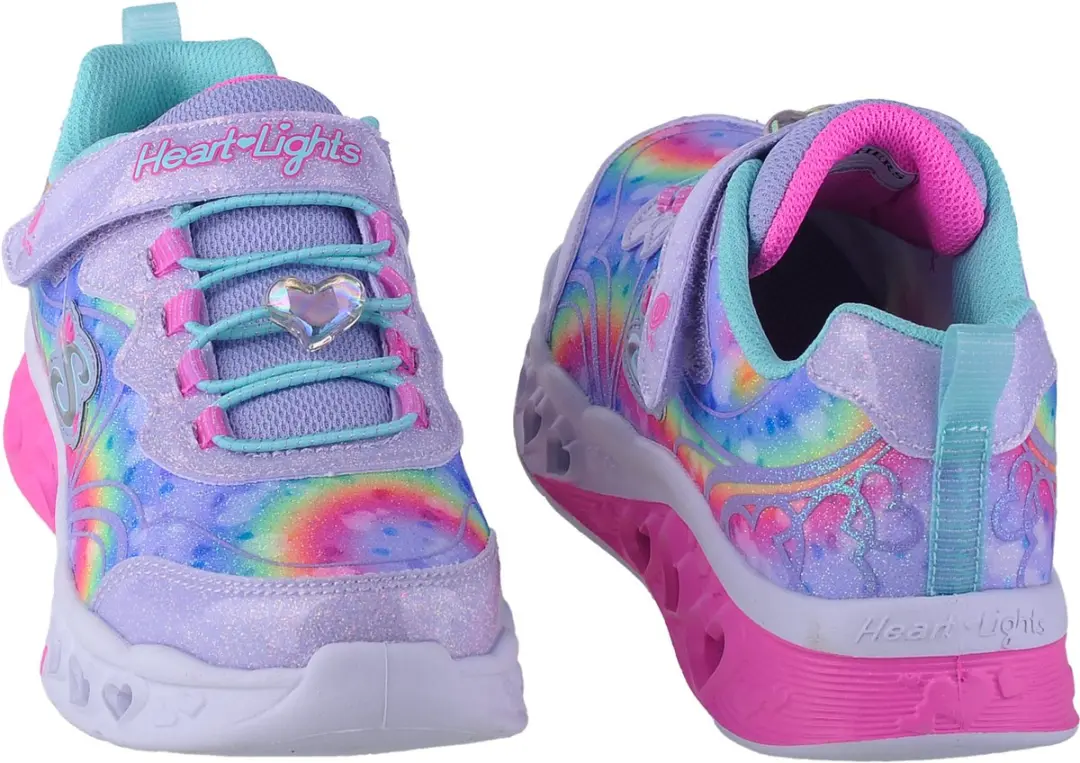 Skechers Flutter Heart Lights Groovy Swirl Sneakers 35 - Roze - afbeelding 5 van 5
