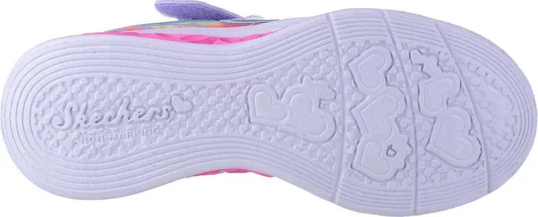 Skechers Flutter Heart Lights Groovy Swirl Sneakers 35 - Roze - afbeelding 4 van 5