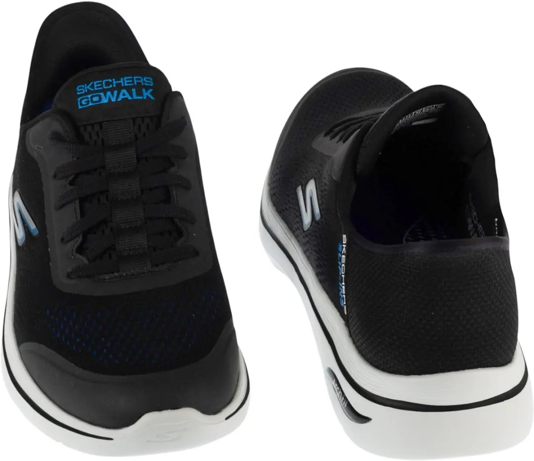 Skechers GO Walk Arch Fit 2.0 Slip-Ins 216604-BKBL Sneakers - Zwart - afbeelding 5 van 5