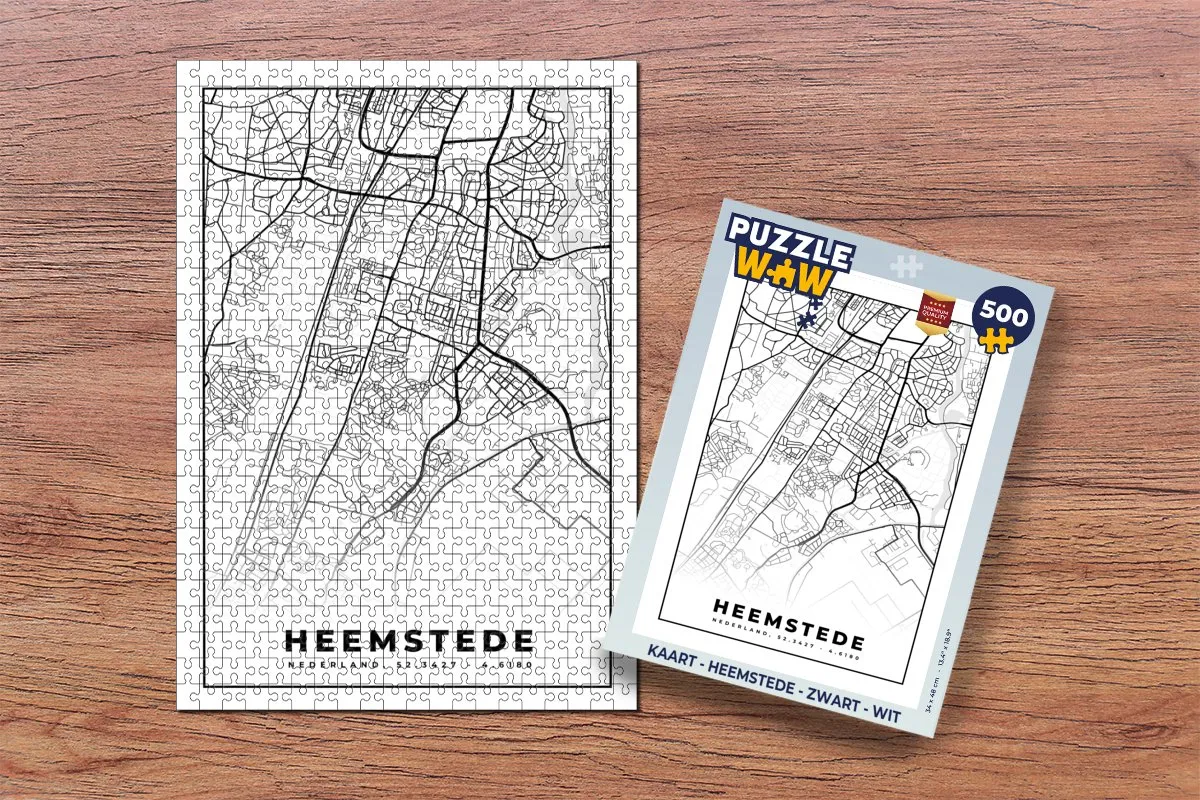 PuzzleWow Heemstede Legpuzzel 500 Stuks - Multicolor