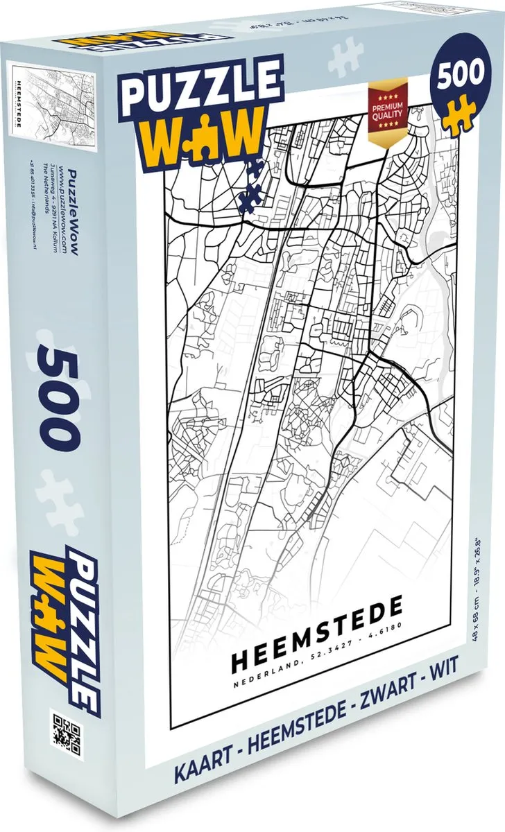 PuzzleWow Heemstede Legpuzzel 500 Stuks - Multicolor