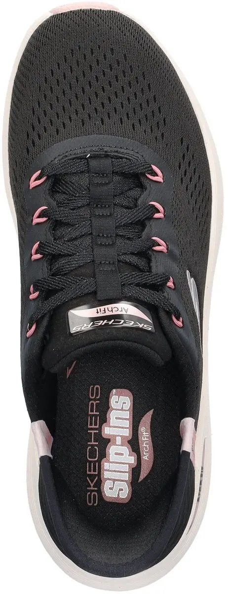 Skechers Arch Fit 2.0 Hands-Free Slip-in Dames Sneaker - Zwart - Maat 41 - afbeelding 6 van 6