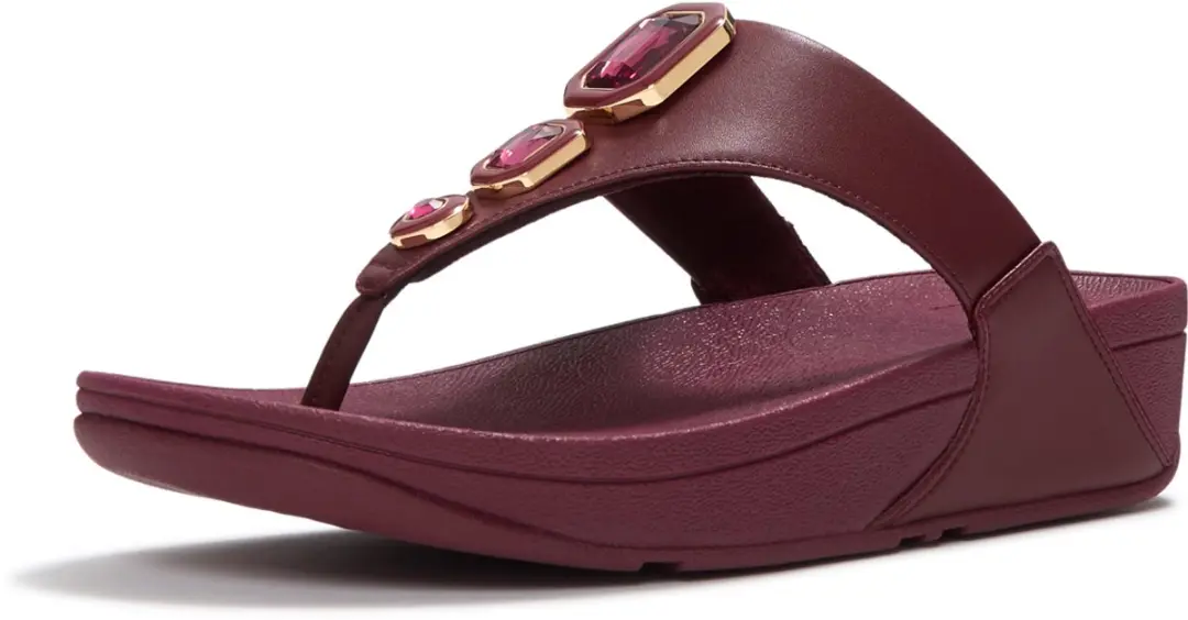 FitFlop Lulu Bold Crystals teenslippers ROOD
