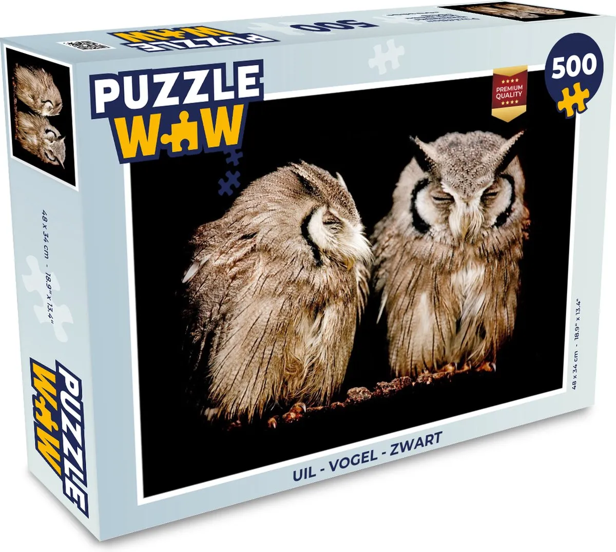 PuzzleWow Vogel Legpuzzel 500 Stuks - Multicolor
