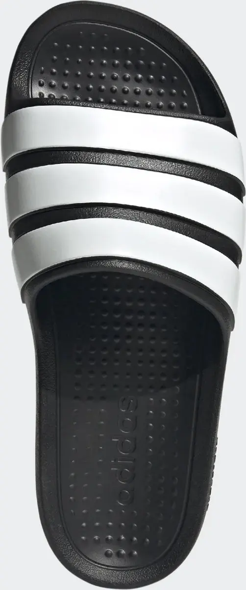 Adidas Adilette Flow Soft-Cushioning Slippers - Zwart/Wit - afbeelding 3 van 6